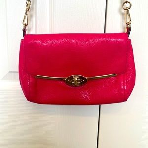 raspberry pink coach cross body purse